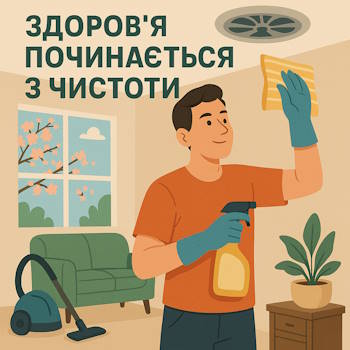 Прибирання важливе для здоровья
